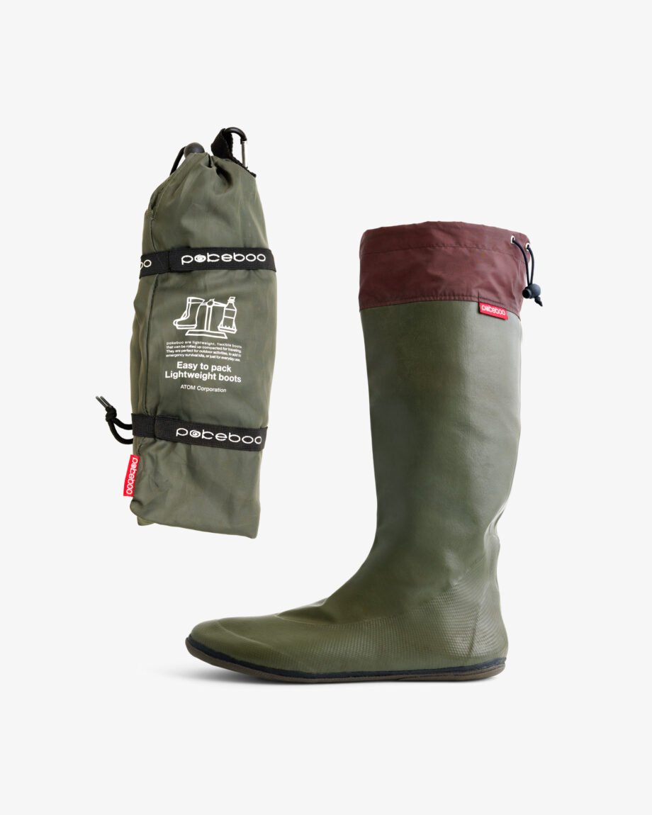 Packable Rain Boots POKEBOO Khaki