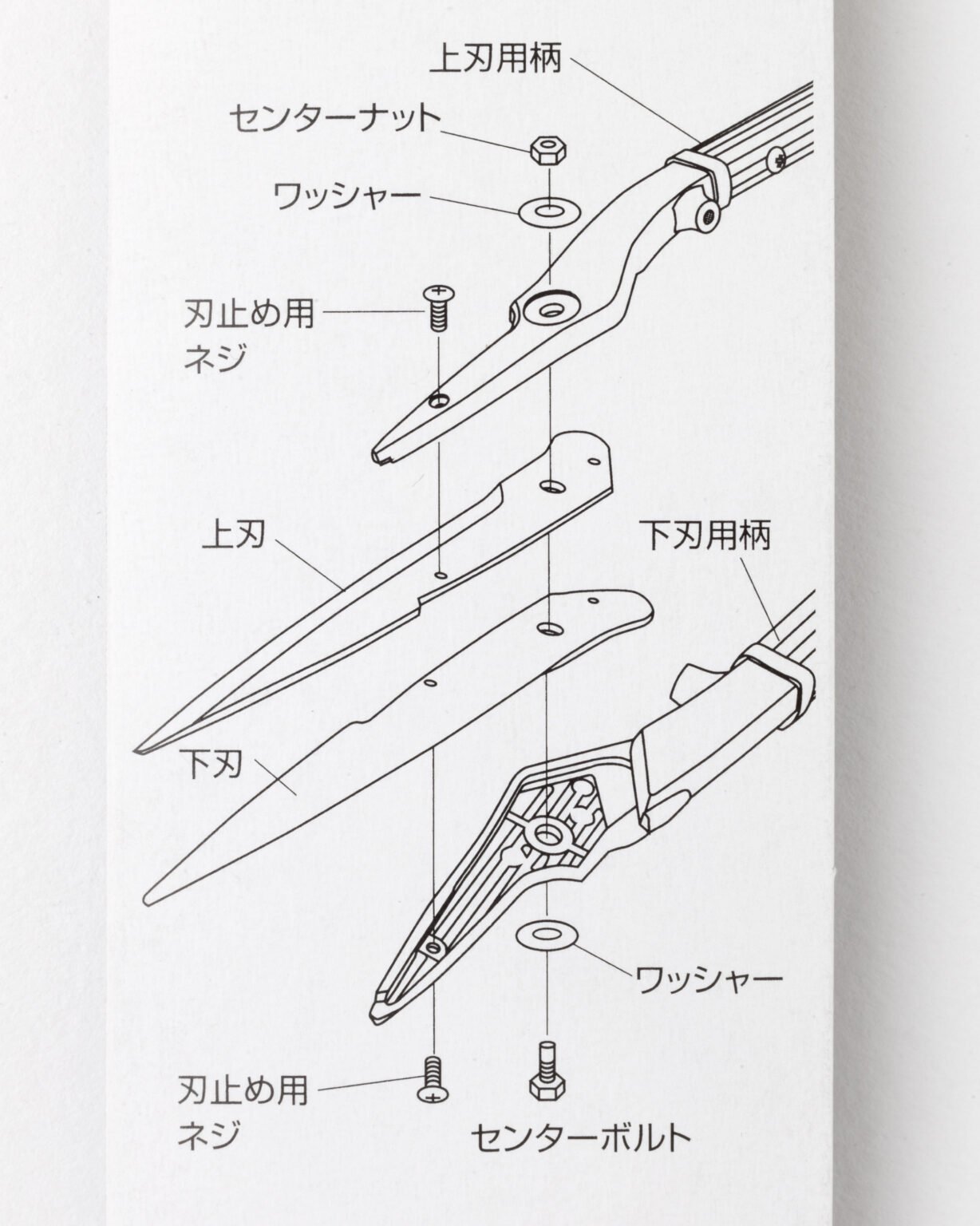 Spare Blades for Two-handed Shears Kamaki